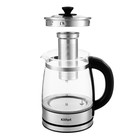 Чайник электрический Kitfort KT-6119, стекло, 1.7 л, 2200 Вт, регулировка t°, серебристый - фото 51334564 Чайник электрический Kitfort KT-6119, стекло, 1.7 л, 2200 Вт, регулировка t°, серебристый - фото 51334564