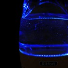 Чайник электрический Kitfort KT-6123-4, стекло, 2 л, 2200 Вт, оранжевый - Фото 2