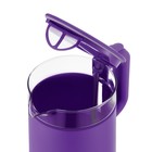 Чайник электрический Kitfort KT-6124-1, пластик-стекло, 1.2 л, 2200 Вт, фиолетовый - фото 51334576