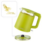 Чайник электрический Kitfort KT-6124-2, пластик-стекло, 1.2 л, 2200 Вт, салатовый - фото 51334581