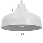 Светильник BayerLux «2515/1WT», 40ВТ Е27, белый - фото 5025522