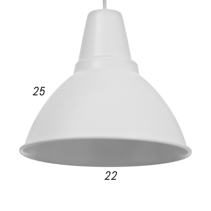 Светильник BayerLux 2537/1WT, 40ВТ Е27, цвет белый - фото 1905901255