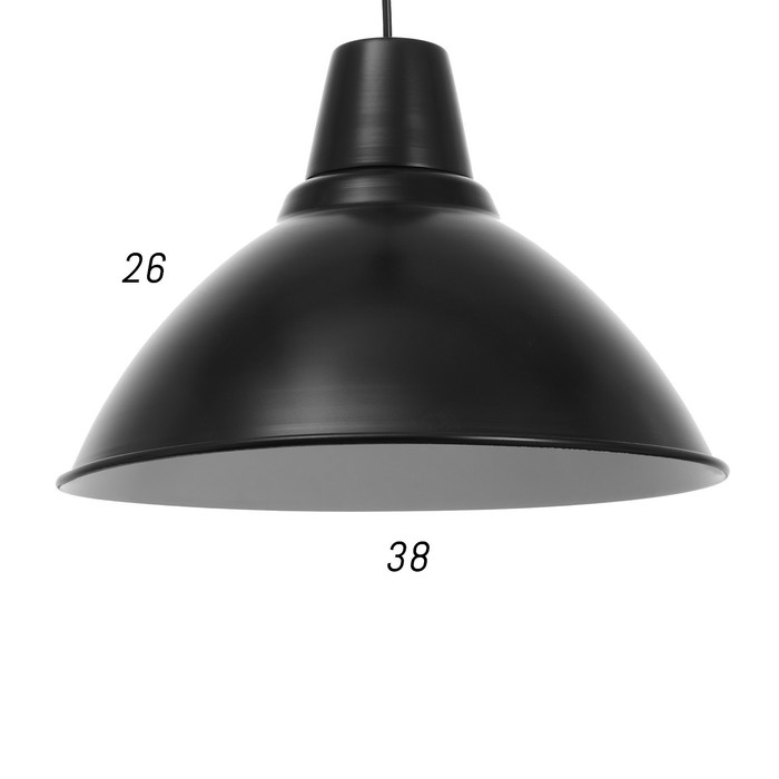 Светильник BayerLux 2537/1BK, 40ВТ Е27, цвет чёрный - фото 1905901260
