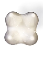 Декоративное кашпо для цветов «Зуб мудрости», 200 мл, 8.2×6.7×10 см, керамическое, белое - Фото 4