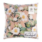 Подушка декоративная «Этель» Life is beautiful, 40×40 см, велюр - Фото 5