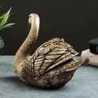 Фигура "Лебедь маленький" 17х20х12 см, бронза с позолотой - Фото 3
