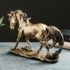Фигура "Лошадь на камне" 29х9х23см бронза с позолотой - Фото 3
