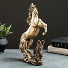 Фигура "Лошадь на камне" 20х10х30 см, бронза с позолотой - Фото 2