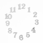 Цифры для часов 15 шт, h-2.5 см, серебро - Фото 2