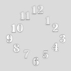 Цифры для часов 15 шт, h-2.5 см, серебро - фото 6515927