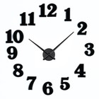 Цифры для часов 15 шт, h-2.5 см, чёрный - фото 16836216
