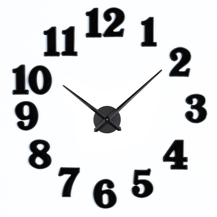 Цифры для часов 15 шт, h-2.5 см, чёрный - Фото 1