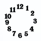 Цифры для часов 15 штук, h=2.5 см, чёрный, механизм в комплектацию не входит - Фото 2
