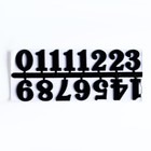 Цифры для часов 15 шт, h-2.5 см, чёрный - фото 6515932