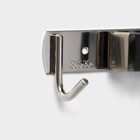 Держатель для швабры и метлы Raccoon, с крючками, 3.8×4.8×16 см - Фото 3