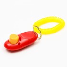 Кликер для дрессировки собак с браслетом на руку, красный - фото 6515957