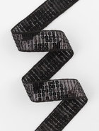 Лента декоративная с квадратными пайетками, 2.5 см, 9±0.5 м, чёрная - Фото 3