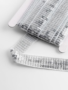 Лента декоративная с квадратными пайетками, 2.5 см, 9±0.5 м, цвет серебряный - Фото 2