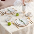 Скатерть Этель "Ажур" цв.бежевый, 142*220 +/-3 см, 115 ±10 гр,100% - фото 806166875