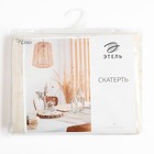 Скатерть Этель "Ажур" цв.бежевый, 142*220 +/-3 см, 115 ±10 гр,100% - фото 806166873