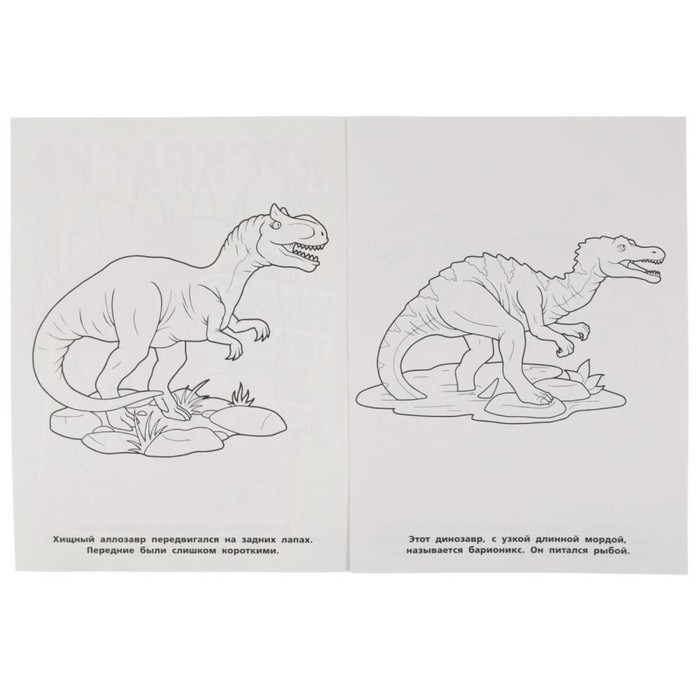 Раскраска динозавр юрского периода – Развивающие иллюстрации