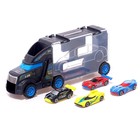 Грузовик «Перевозчик», 4 машинки в комплекте, в пакете - фото 24475652