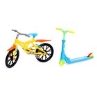 Набор пальчиковый самокат и велосипед, в пакете, МИКС - фото 24475656