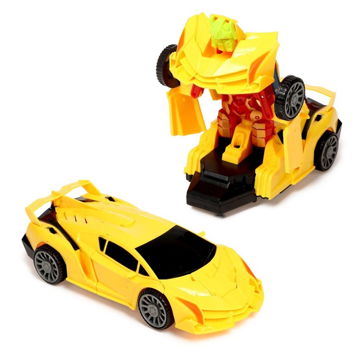 Робот радиоуправляемый «Ламбо», трансформируется, работает от батареек, цвета МИКС, в пакете 52296