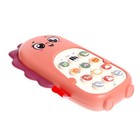 Музыкальный телефон «Маленький дракончик», звук, фиолетовый, в пакете - фото 24351274