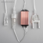 УЦЕНКА Гирлянда «Сосульки рифленые», 2.5×0.5 м, IP65, 288 LED, 12 В, прозрачная нить, свечение синее с эффектом стекания - Фото 4