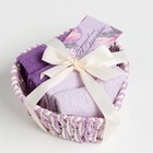 Салфетки махровые декоративные «Этель. Сердечко», 4 шт., 30×30 см, хлопок 100%, сиреневые - Фото 8