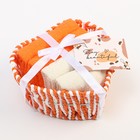 Салфетки махровые декоративные «Этель. Сердечко», 4 шт., 30×30 см, хлопок 100%, оранжевые - Фото 6