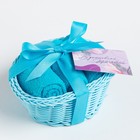 Салфетки махровые декоративные «Этель. Весеннее настроение», 3 шт., 30×30 см, голубые 7575189