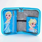 Пенал каркасный, 1 секция, 14×21×4 см, откидной карман, тканевый, «Холодное сердце» - Фото 2