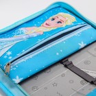 Пенал каркасный, 1 секция, 14×21×4 см, откидной карман, тканевый, «Холодное сердце» - Фото 4