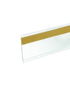 Ценникодержатель полочный самоклеящийся DBR=30, 1000 мм, прозрачный - Фото 4