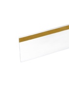 Ценникодержатель полочный самоклеящийся DBR=52, 1000 мм, прозрачный - Фото 3