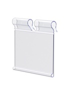 Ценникодержатель на крючок откидной 3.9×5 см, цвет прозрачный - Фото 4