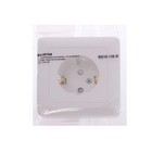 Розетка SE "Хит", 16 А, 250 В, встраиваемая, с з/к, шторки, IP20, белая, RS16-136-B - Фото 2