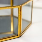 Подставка интерьерная стекло с зеркалом "Сердце" 5,5х20,5х25,5 см - фото 7777780