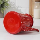 Кофейник «Горошек», 1,5 л, 21,5×13×21,5 см, цвет красный - Фото 4