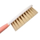 Набор детский для ухода за волосами: расческа и щетка с натуральной щетиной , цвет белый/розовый - Фото 4