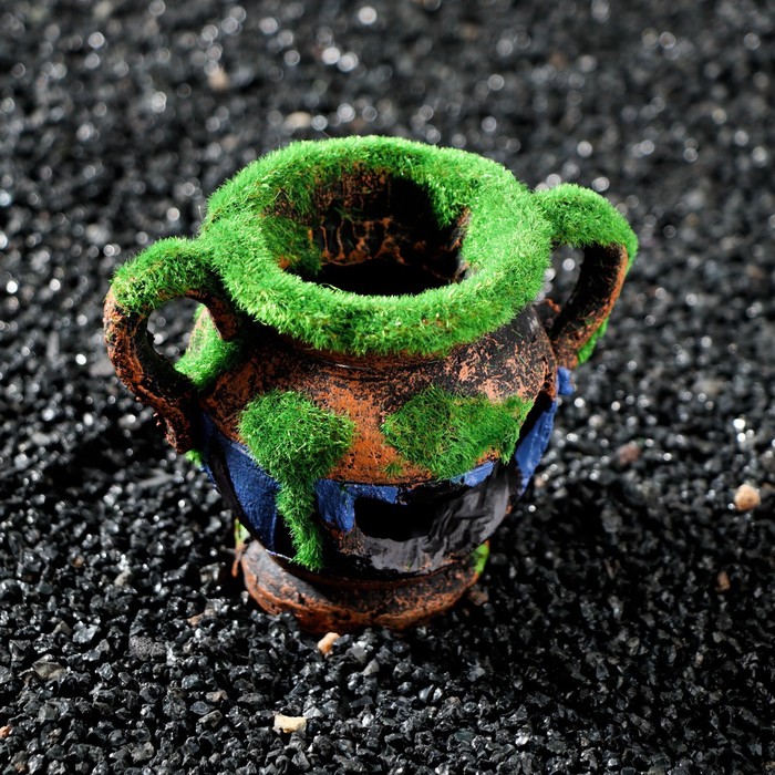 Декор для аквариума "Античная ваза", 11 х 8 х 9 см - Фото 1