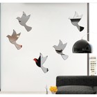 Наклейки интерьерные "Пташки", зеркальные, декор на стену, набор 10 шт, шт 12 х 8.7 см - Фото 2