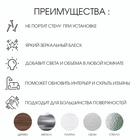 Зеркало настенное «Квадратики», на клеевой основе, акриловое, 15 шт., 15×15 см - Фото 2