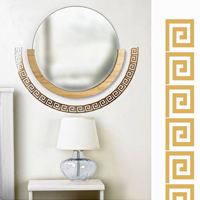 Наклейки интерьерные "Лабиринт", зеркальные, декор настенный, набор 10 шт, 10 х 10 см - Фото 1