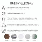 Набор наклеек интерьерных TAKE IT EASY «Ромбы», 16 шт., зеркальные, декор настенный, панно 25×57 см - Фото 2