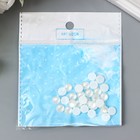 Топсы для творчества пластик "Круг" перламутр набор 30 шт d=0,8 см - фото 21440249