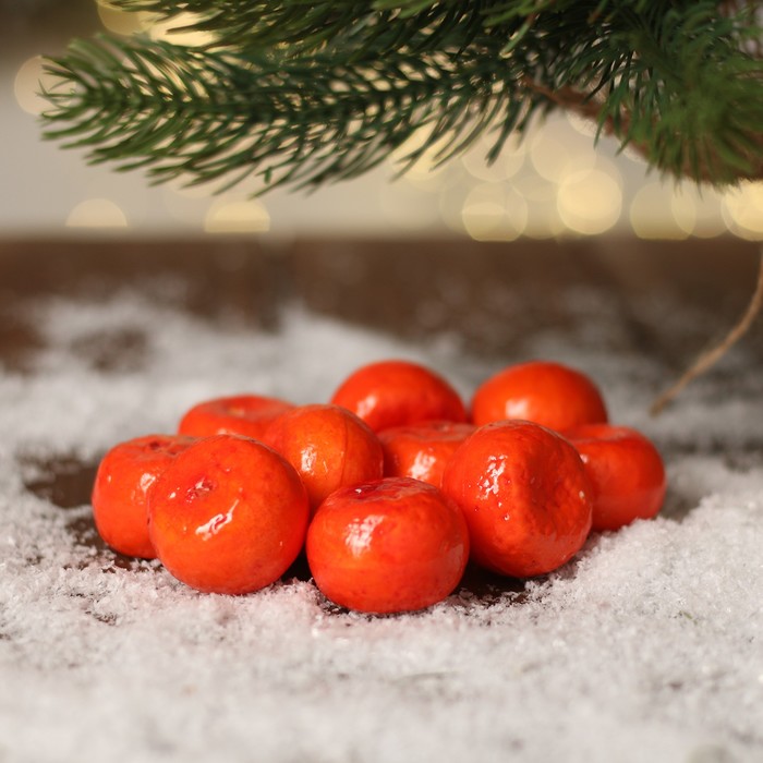 Основа для творчества и декора «Мандарин» набор 10 шт., размер 1 шт.: 3.5×3.5×2.5 см - Фото 1