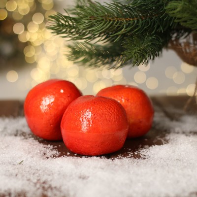 Основа для творчества и декора «Мандарин» набор 3 шт., размер 1 шт: 7,5×7,5×7,5 см